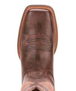 'Ariat' Women's 11" Round Up Rio Western Square Toe - Naturally Distressed Brown -Carhartt-shop 10025038 toe 1024x1024@2x