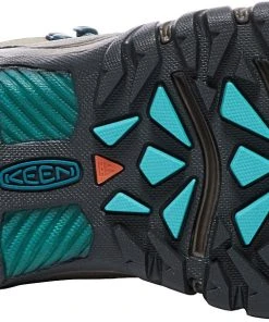 'Keen Outdoor' Women's Targhee EXP WP Mid Hiker - Brindle / Blue Coral -Carhartt-shop 1017737 OS large 1024x1024@2x