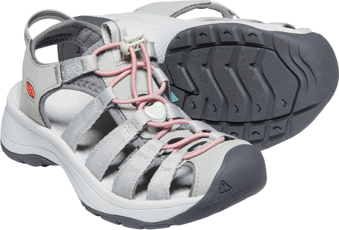 'Keen Outdoor' Women's Astoria West Sandal - Grey / Coral 6 'Keen Outdoor' Women's Astoria West Sandal - Grey / Coral - Image 4