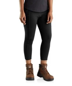 'Carhartt' Women's Force® Fitted Lightweight Ankle Length Legging - Black