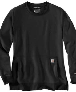 'Carhartt' Women's Force® Lightweight Sweatshirt - Black