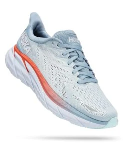 'Hoka' Women's Clifton 8 - Blue Fog / Plein Air (Wide)