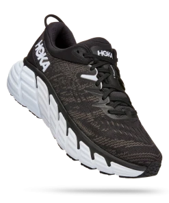 'HOKA' Women's Gaviota 4 - Black / White (Wide)