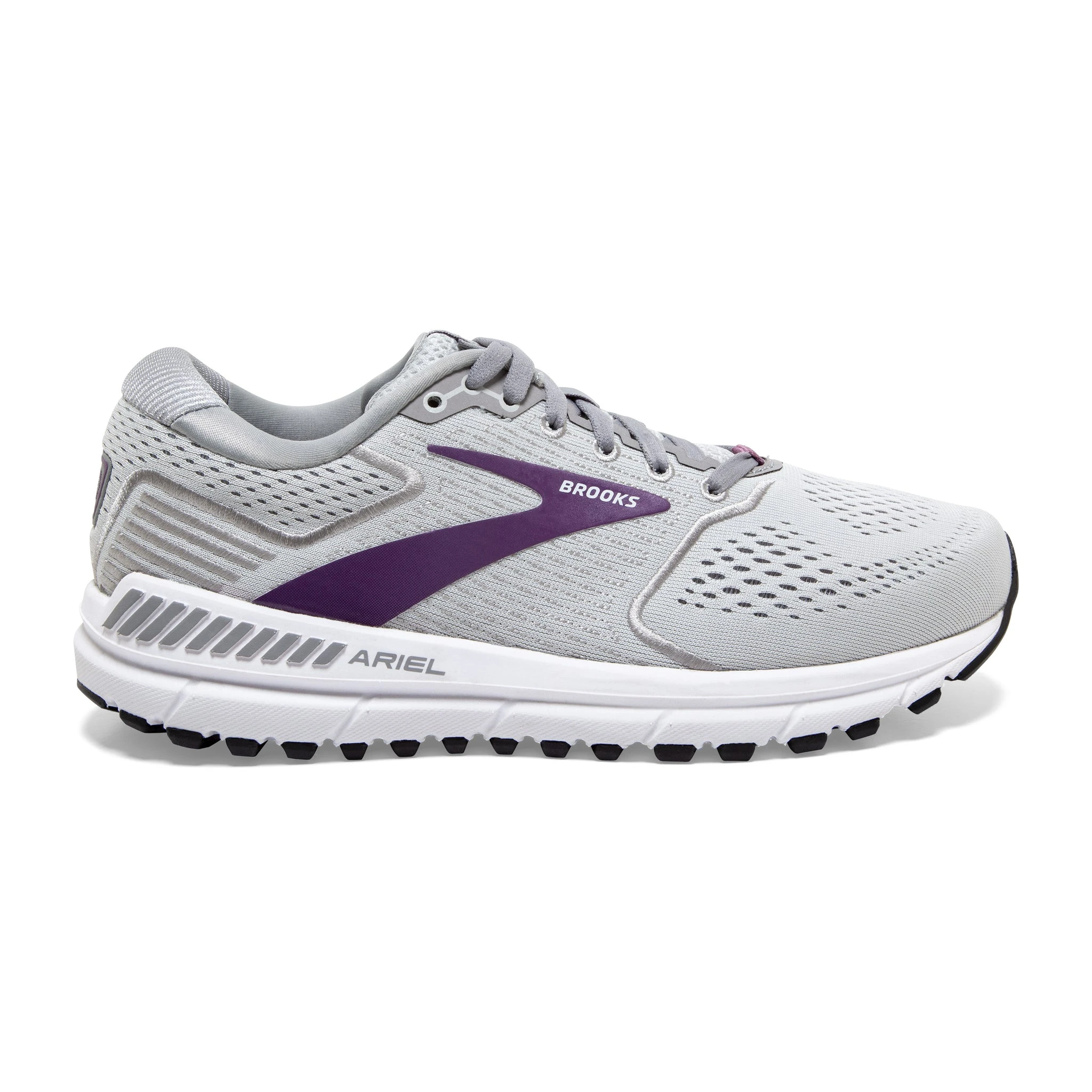 'Brooks' Women's Ariel 20 - Oyster / Alloy / Grape 3 'Brooks' Women's Ariel 20 - Oyster / Alloy / Grape