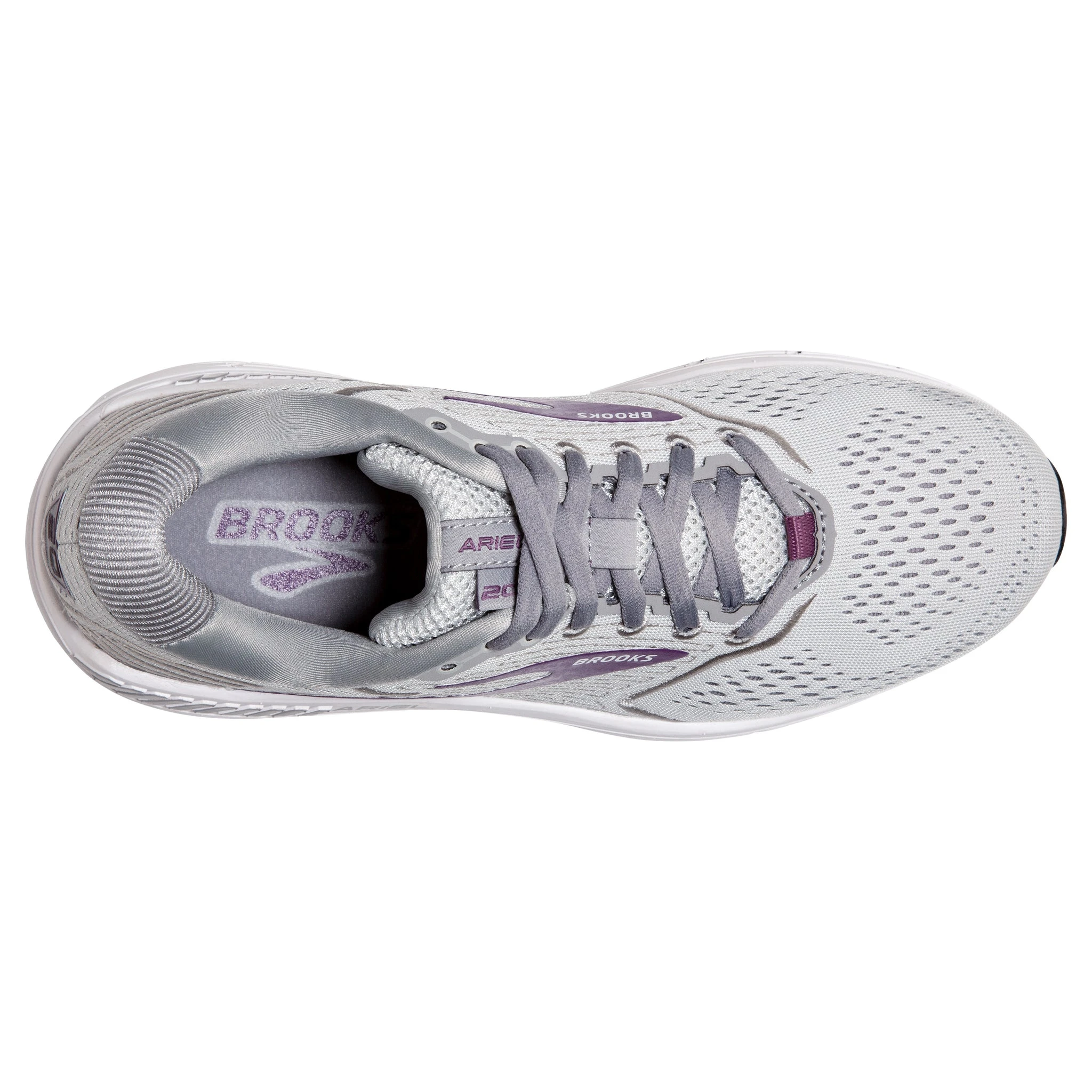 'Brooks' Women's Ariel 20 - Oyster / Alloy / Grape 5 'Brooks' Women's Ariel 20 - Oyster / Alloy / Grape - Image 3