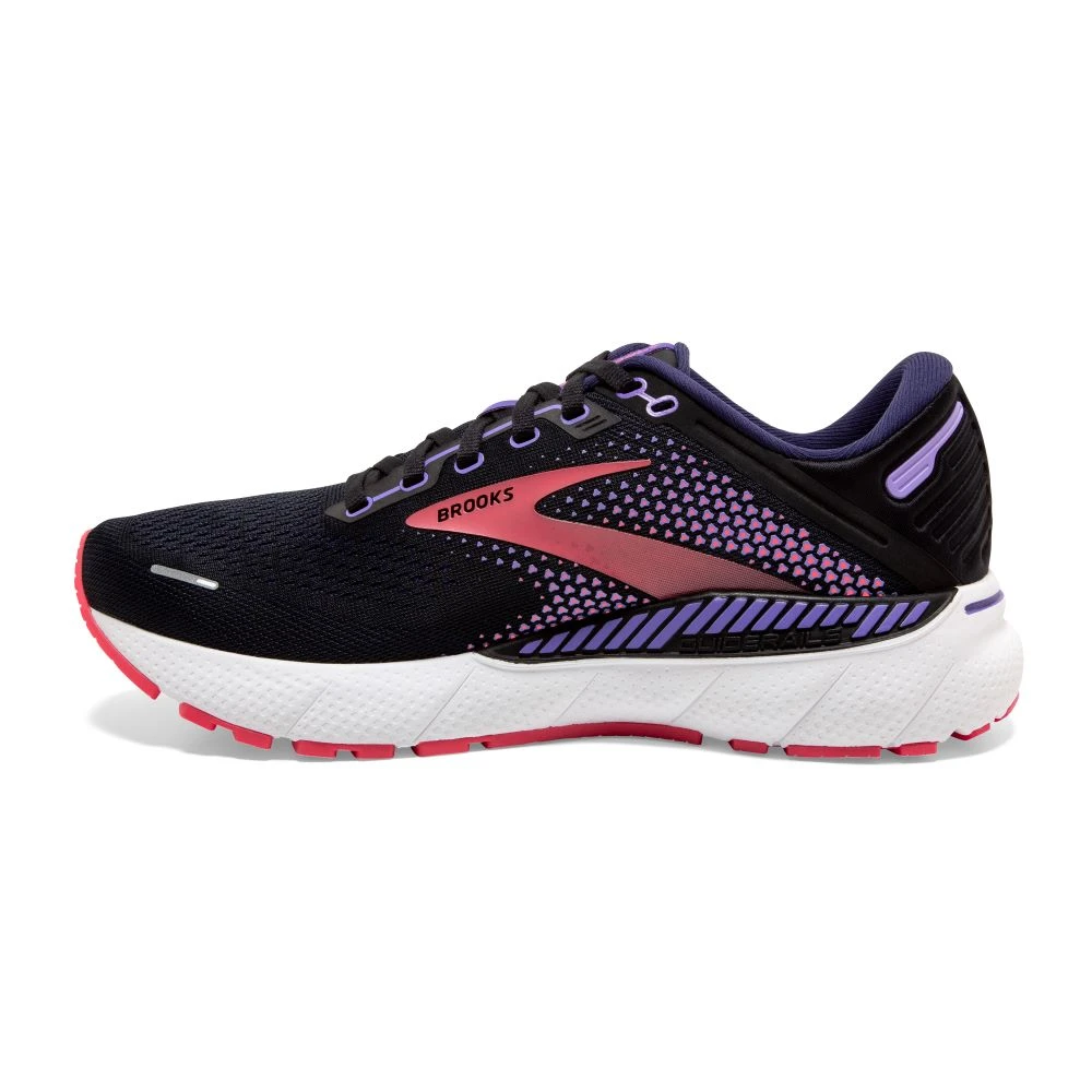 'Brooks' Women's Adrenaline GTS 22 - Black / Purple / Coral 7 'Brooks' Women's Adrenaline GTS 22 - Black / Purple / Coral - Image 5
