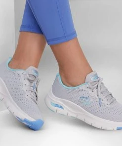 'Skechers' Women's Arch Fit-Infinity - Gray / Blue -Carhartt-shop 149722 GYBL B 1024x1024@2x