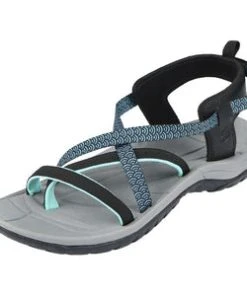 'Northside' Women's Covina Sport Sandal - Black / Aqua