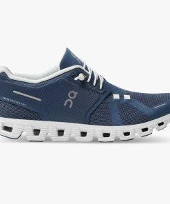 'On Running' Women's Cloud 5 - Denim / White