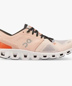 'On Running' Women's Cloud X 3 - Rose / Sand