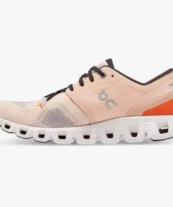 'On Running' Women's Cloud X 3 - Rose / Sand -Carhartt-shop 60.98691 cloud x 3 fw22 rose sand w g4 1024x1024@2x