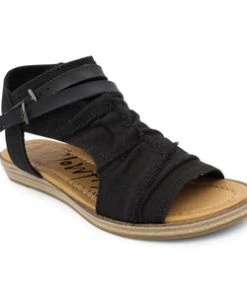 'Blowfish Malibu' Women's Beauty Sandal - Black Dyewash