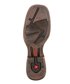 'Durango' Women's 12" Rebel Pro Western Square Toe - Chestnut / Crimson -Carhartt-shop DRD0355 outsole 1024x1024@2x
