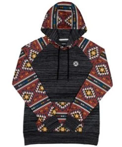 'Hooey' Women's "Summit" Hoody - Charcoal / Red