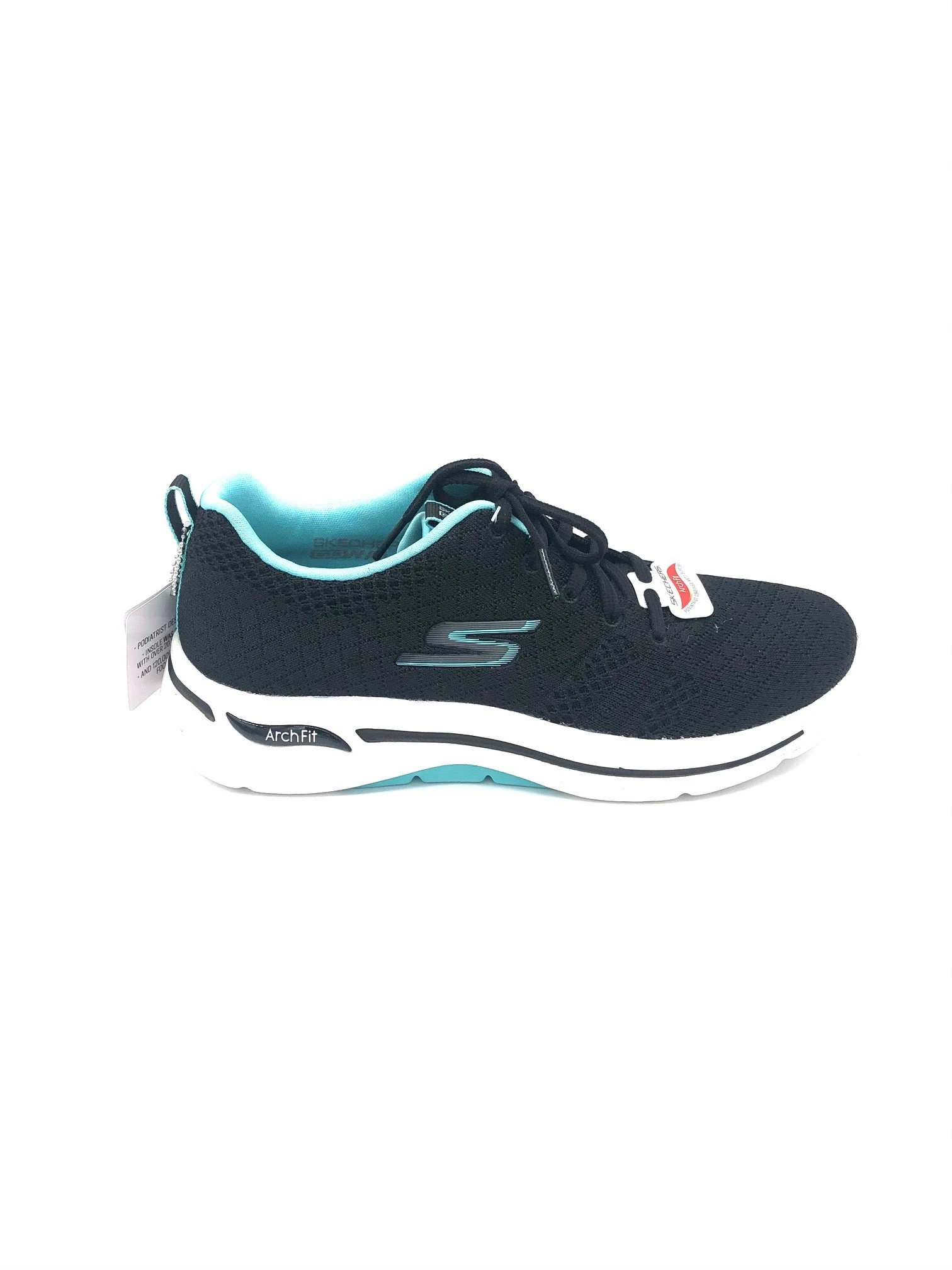 'Skechers' Women's GOwalk Arch Fit-Unify - Black / Aqua (Wide) 3 'Skechers' Women's GOwalk Arch Fit-Unify - Black / Aqua (Wide)