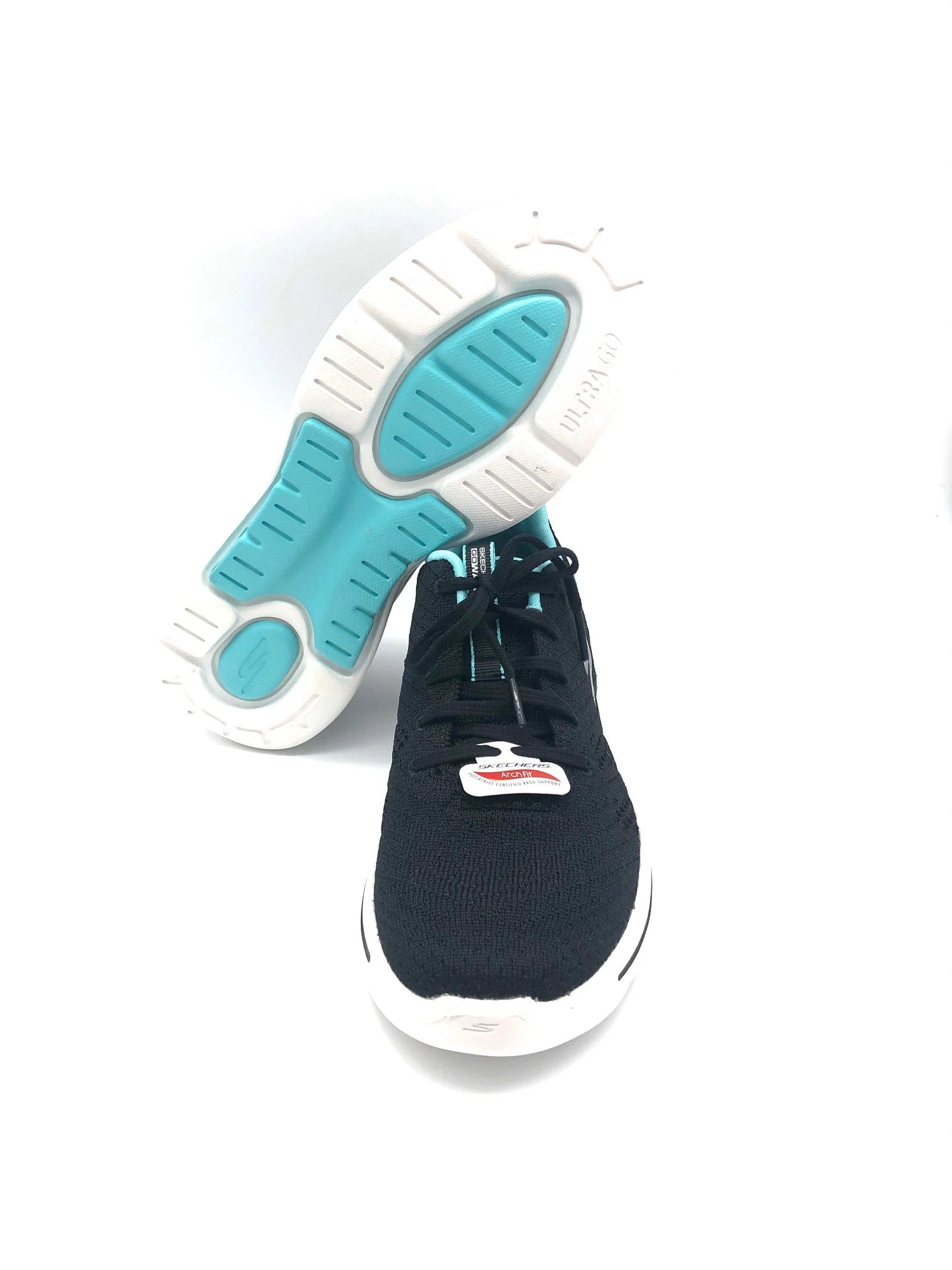 'Skechers' Women's GOwalk Arch Fit-Unify - Black / Aqua 4 'Skechers' Women's GOwalk Arch Fit-Unify - Black / Aqua - Image 2