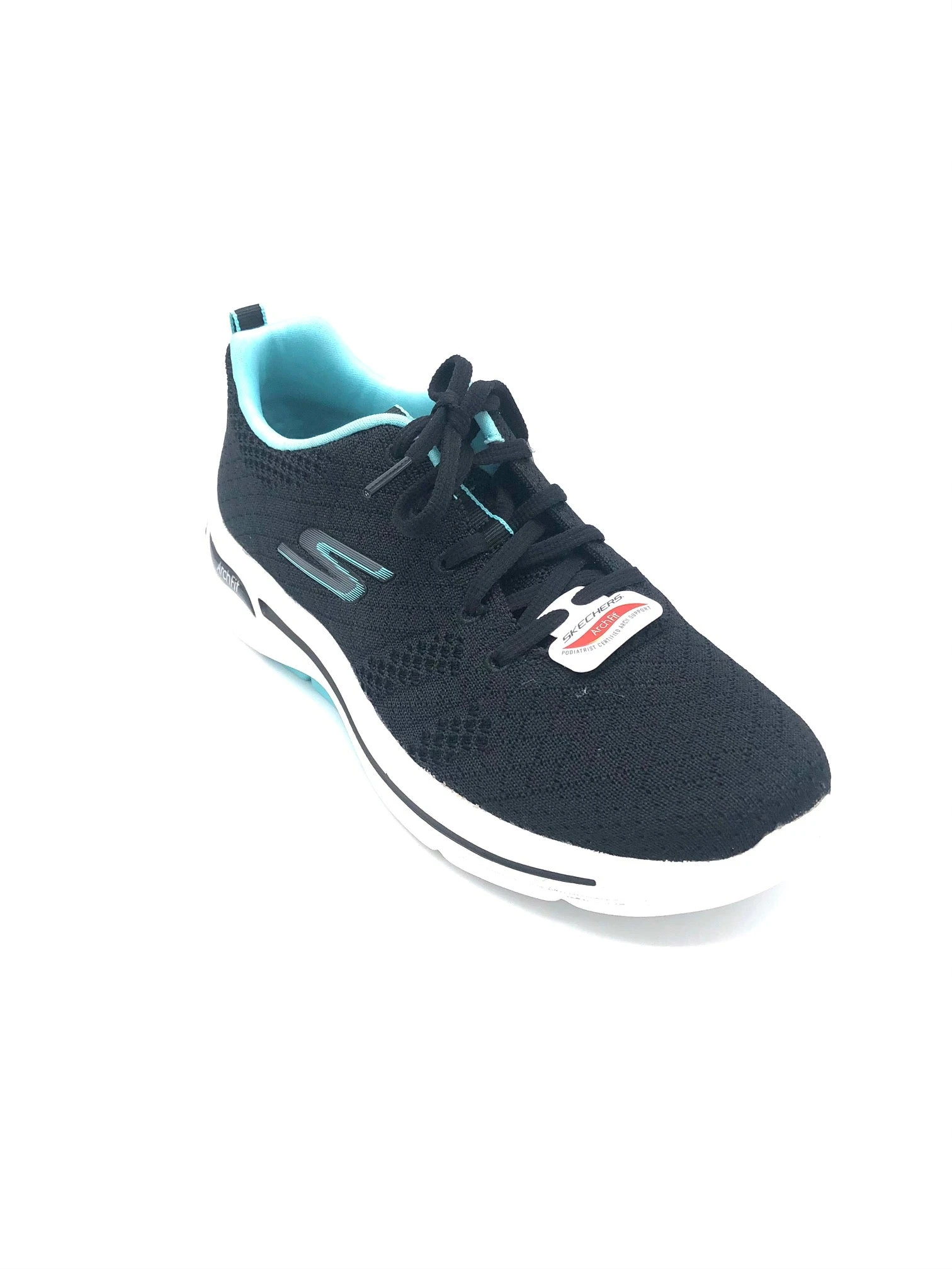 'Skechers' Women's GOwalk Arch Fit-Unify - Black / Aqua (Wide) 6 'Skechers' Women's GOwalk Arch Fit-Unify - Black / Aqua (Wide) - Image 4