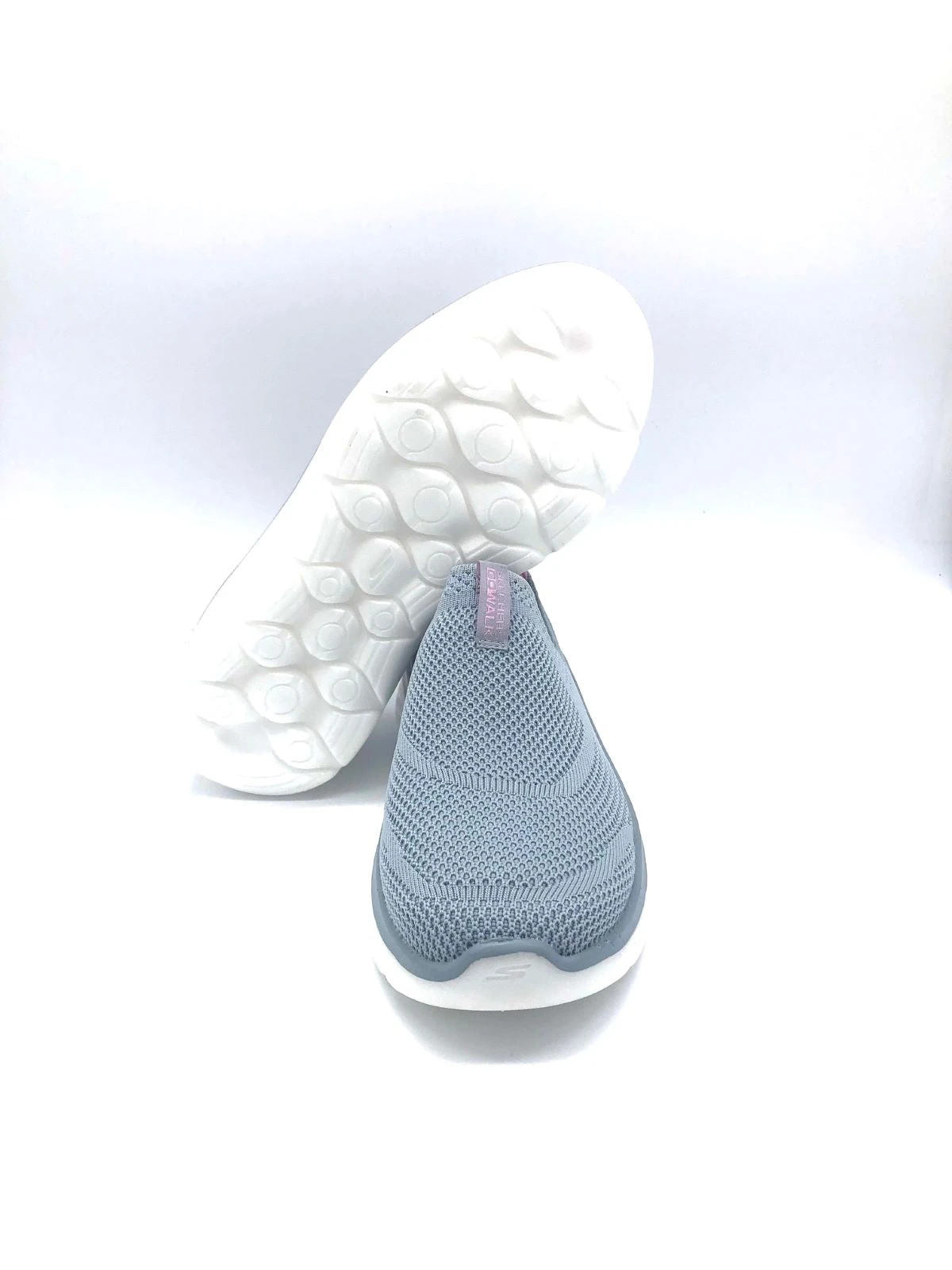 'Skechers' Women's GOwalk Hyper Burst Solar Winds - Gray / Pink 4 'Skechers' Women's GOwalk Hyper Burst Solar Winds - Gray / Pink - Image 2