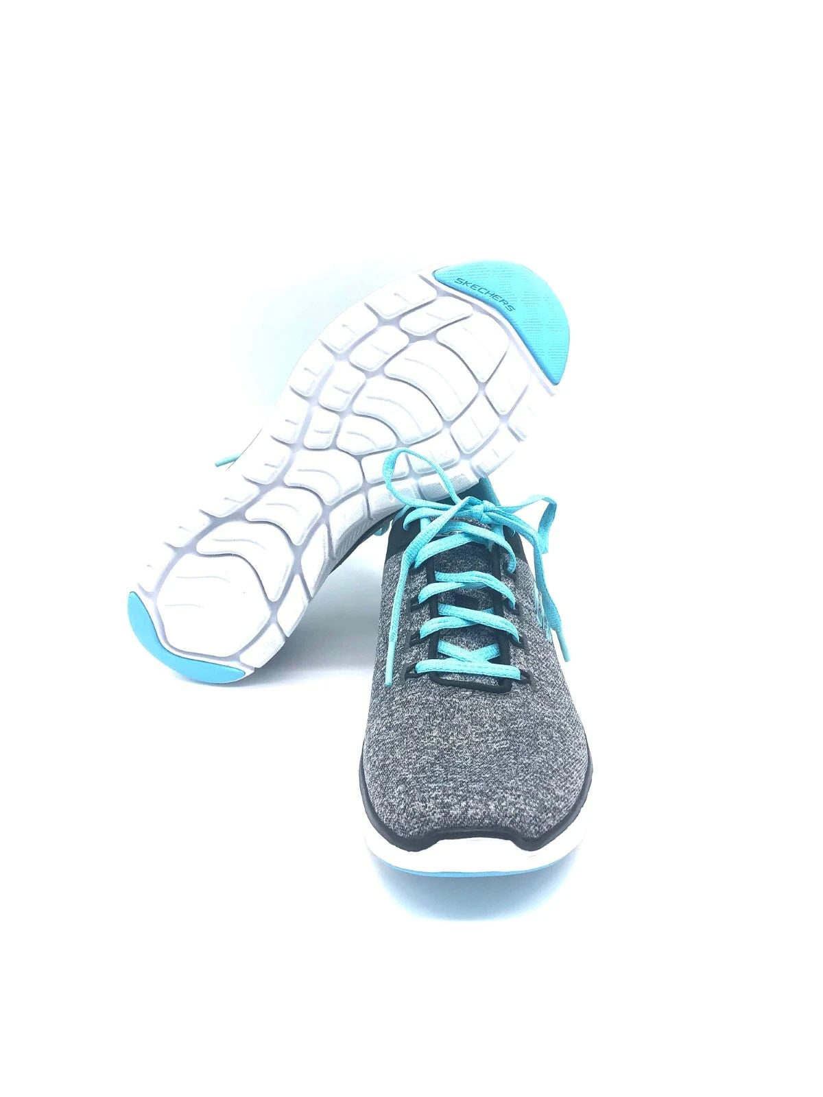 'Skechers' Women's Flex Appeal 4.0 - Black / Light Blue 4 'Skechers' Women's Flex Appeal 4.0 - Black / Light Blue - Image 2