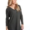 'Panhandle Slim' V-Neck Waffle Knit Tunic - Gray / Grey -Carhartt-shop L8T2940 300x300