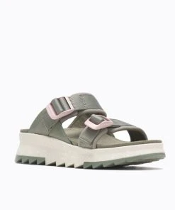 'Merrell' Women's Alpine Cush Slide Sandal - Lichen -Carhartt-shop MRLW J004298 032321 S22 045 1024x1024@2x