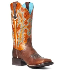 'Ariat' Women's Tombstone Western Square Toe - Hickory 9 'Ariat' Women's Tombstone Western Square Toe - Hickory -Carhartt-shop S21 WMS WEST 10036108 medial 1024x1024@2x