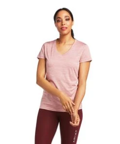 'Ariat' Women's Laguna Short Sleeve Base Layer Tee - Antique Rubia