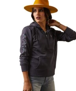 'Ariat' Women's 1/2 Zip Tek Hoodie - Periscope