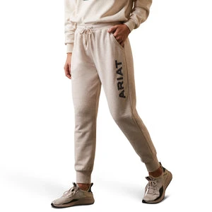 'Ariat' Women R.E.A.L. Jogger Pant - Oatmeal Heather 3 'Ariat' Women R.E.A.L. Jogger Pant - Oatmeal Heather