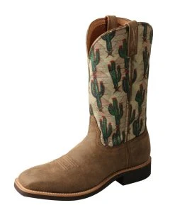 Twisted X Boots 'Twisted X' Women's 11" Top Hand Western Square Toe - Bomber / Cactus Print