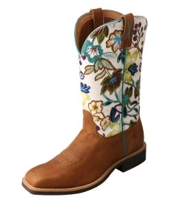 Twisted X Boots 'Twisted X' Women's 11" Top Hand Western - Tan / Floral