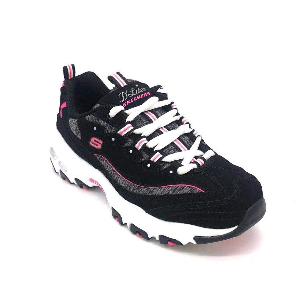'Skechers' Women's D'Lites Me Time - Black / Hot Pink 6 'Skechers' Women's D'Lites Me Time - Black / Hot Pink - Image 4