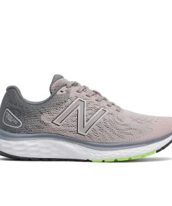 'New Balance' Women's Fresh Foam 680v7 - Logwood W/Ocean Grey & Bleached Lime Glo